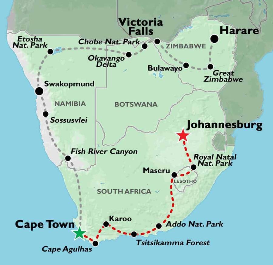 round trip flight to johannesburg south africa